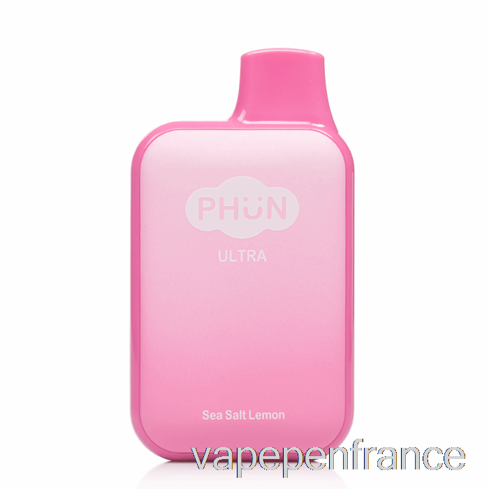 Stylo Vape Jetable Au Citron Et Au Sel De Mer Phun Ultra 6000